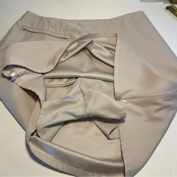 Patagonia Women's Size 6  Skort Khaki Gray Skirt Short Side Zip Polyester - Picture 6 of 11